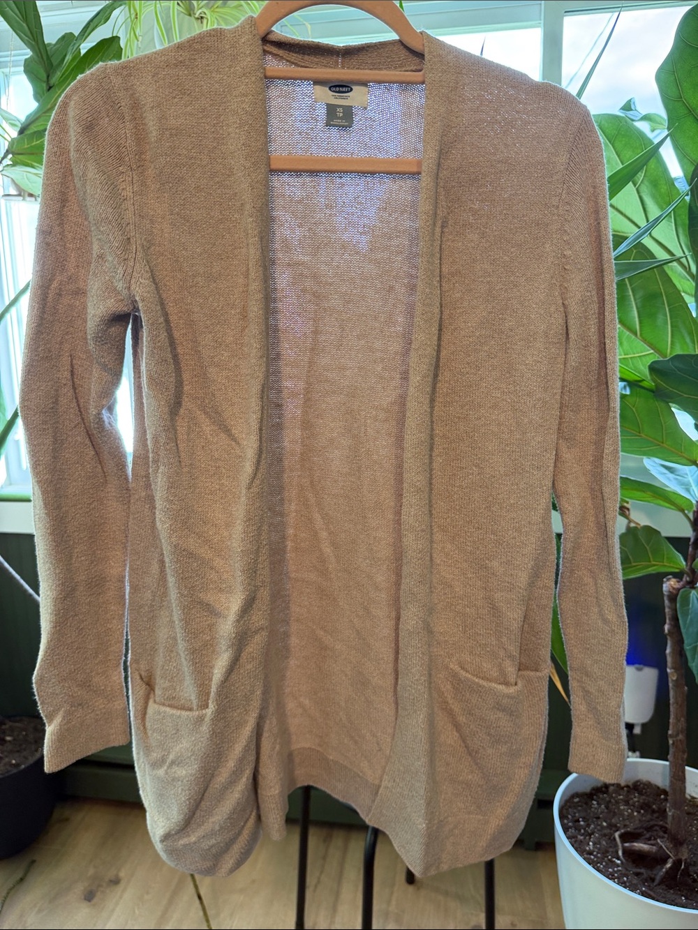 Old Navy Open-Front Cardigan Sweater - Beige/Tan